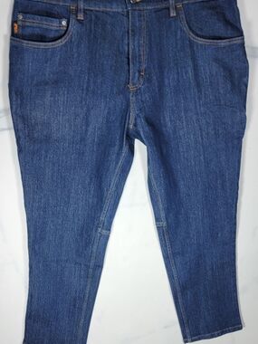 Timberland PRO Dark Blue Carpenter Jeans with Orange Accents